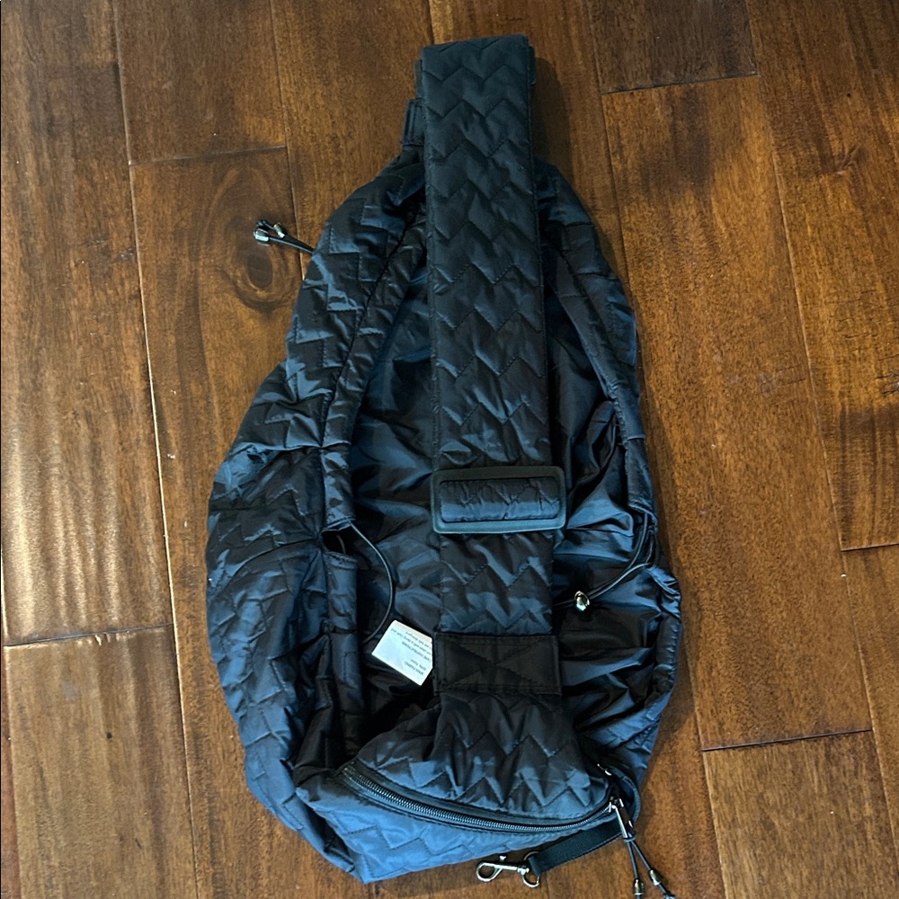 Top Paw Black Quilted Pet Sling Carrier
